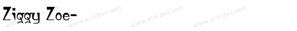 Ziggy Zoe字体转换